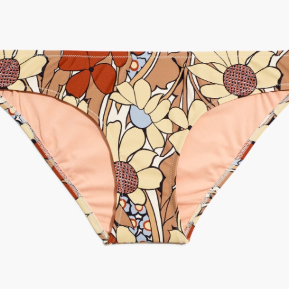 Madewell Second Wave Classic Bikini Bottom in Daydream Floral
